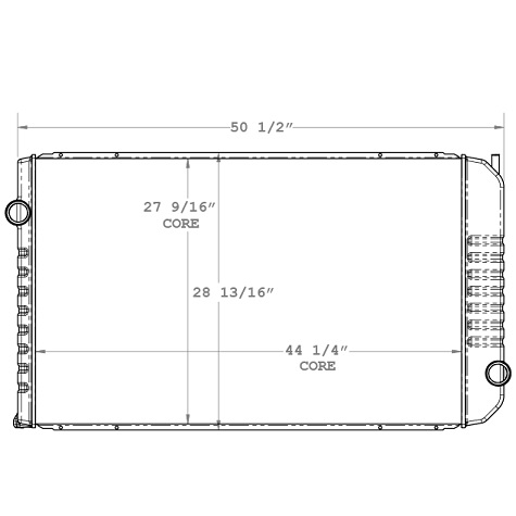 Heavy Duty Western Star Radiator A0528636008, 3S0580720001, 0529162001