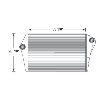 Heavy Duty Ford Charge Air Cooler FOR19001, FOR19001N, FOR19001R