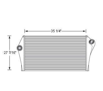 Heavy Duty Ford Sterling Charge Air Cooler G-FO25F, G-FO25F-AG, 4401-1504