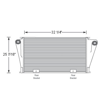 Heavy Duty Ford Charge Air Cooler FOR19010, FOR19010N, FOR19010R