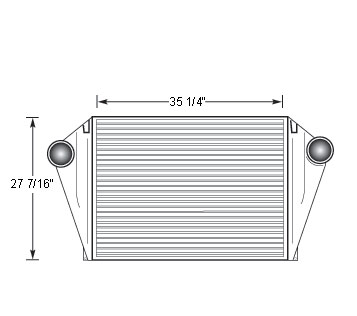 Heavy Duty Ford Sterling Charge Air Cooler 1030098, 1030128, 1030227