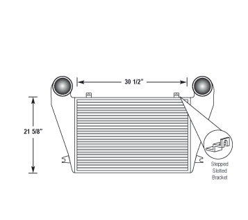 Heavy Duty Freightliner Charge Air Cooler 0121713001, 4856200001, 4856200002