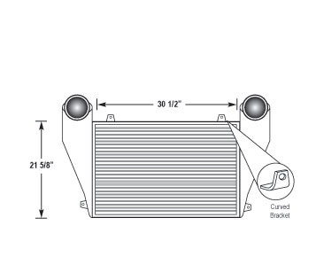 Heavy Duty Freightliner Charge Air Cooler 0123132000, 0123132001, 0123547000