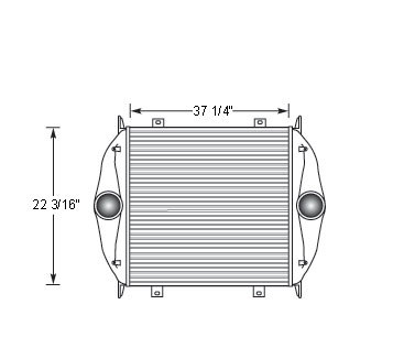 Heavy Duty Freightliner Charge Air Cooler 4858000001, 4858000002, 4858000003