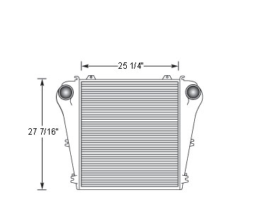 Heavy Duty Freightliner Charge Air Cooler A0516910001, 1SA00102SYS, 1SA00103R