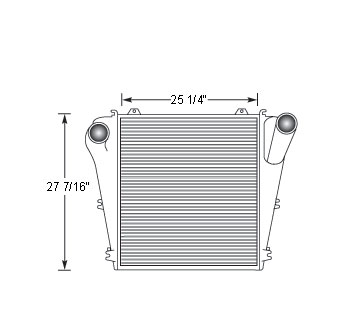 Heavy Duty Freightliner Charge Air Cooler 01-23330-002, BHTD5041, A0516910009