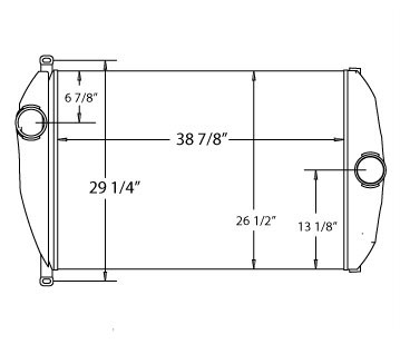 Heavy Duty Freightliner Charge Air Cooler BHT75716, BHT75717, 75717