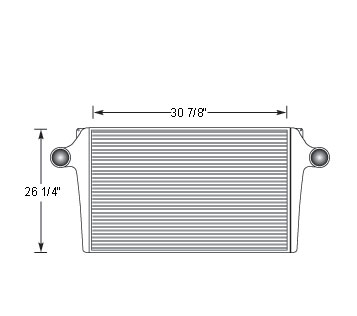 Heavy Duty Chevrolet & GMC Charge Air Cooler G-CH65A, 1030042, 1030188