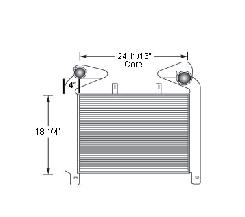 Heavy Duty Mack Charge Air Cooler MAC17319, 
MAC17319ED, 
MAC17319N