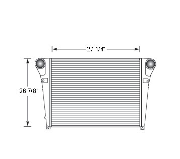 Heavy Duty Mack Charge Air Cooler MAC17322, 
MAC17322N, 
MAC17322R