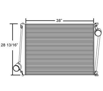 Heavy Duty Mack Charge Air Cooler MAC17323, 
MAC17323N, 
MAC17323R