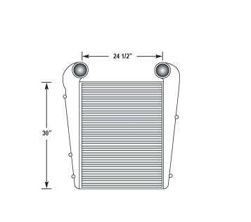 Heavy Duty International & Navistar Charge Air Cooler NAV16405, 
NAV16405N, 
NAV16405R