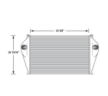 Heavy Duty International & Navistar Charge Air Cooler NAV16411, 
NAV16411N, 
NAV16411R