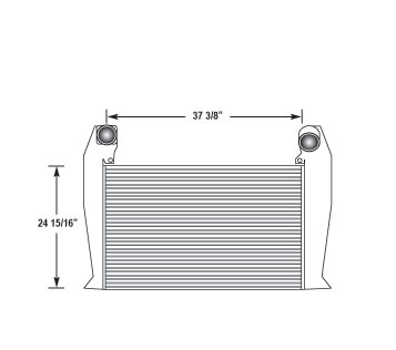 Heavy Duty International & Navistar Charge Air Cooler NAV16413, 
NAV16413N, 
NAV16413R