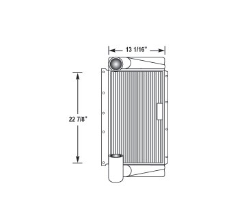 Heavy Duty International & Navistar Charge Air Cooler NAV16414, 
NAV16414N, 
NAV16414R