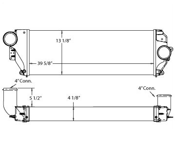 Heavy Duty International & Navistar Charge Air Cooler NAV16422, 
NAV16422N, 
NAV16422R