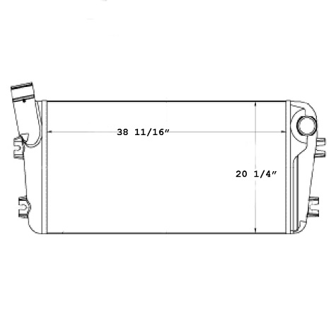 Heavy Duty International & Navistar Charge Air Cooler NAV16447, 
NAV16447N, 
NAV16447R