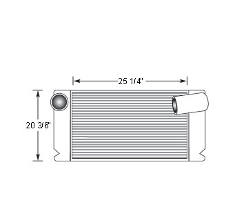 Heavy Duty Nova Charge Air Cooler 1E4031, TRA12003, 
TRA12003N