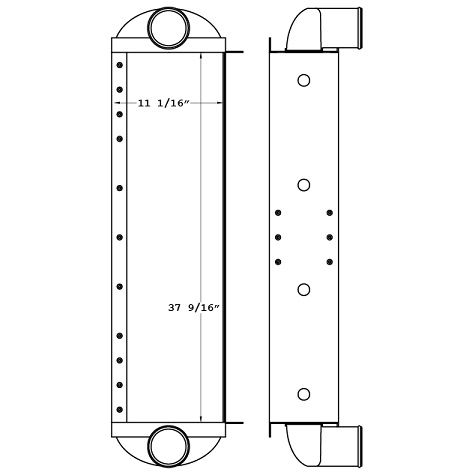 Heavy Duty Flyer Charge Air Cooler 672-0049, 6720049, 087779