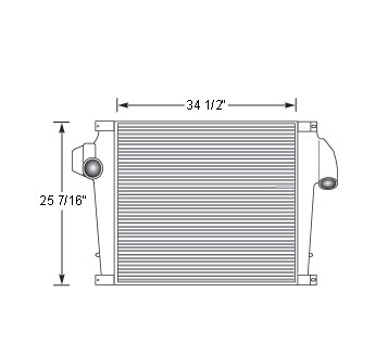 Heavy Duty Volvo Charge Air Cooler VOL18801, 
VOL18801N, 
VOL18801R