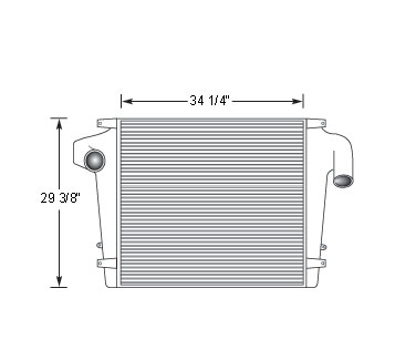 Heavy Duty Volvo Charge Air Cooler VOL18806, 
VOL18806N, 
VOL18806R