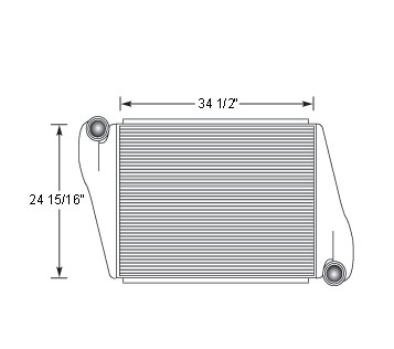 Heavy Duty Volvo Charge Air Cooler VOL18807, 
VOL18807R, 
637CA123G