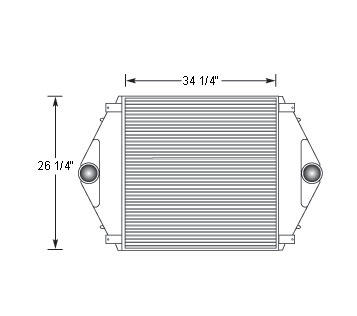 Heavy Duty Volvo Charge Air Cooler VOL18811, 
VOL18811N, 
VOL18811N