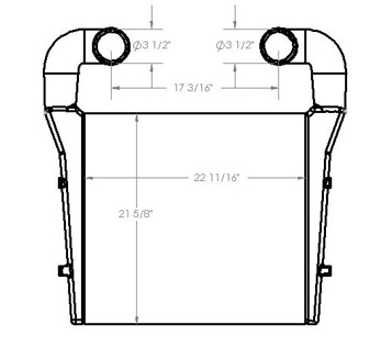 Heavy Duty Volvo Charge Air Cooler VOL18823, 
VOL18823ED, 
VOL18823N