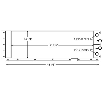 Heavy Duty Case Oil Cooler OC-L129695, L129695, OC-L129695USEOC-232069A1