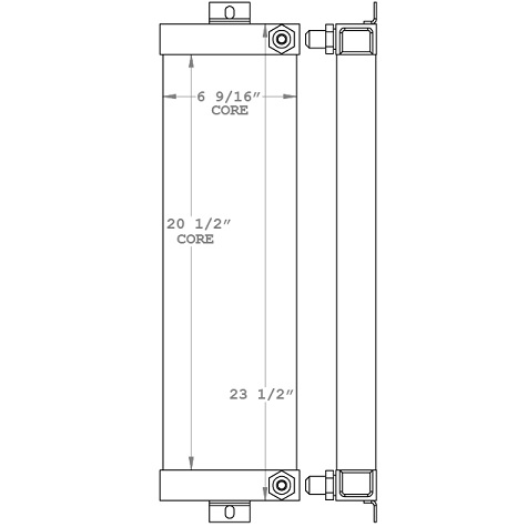 Heavy Duty Bobcat Oil Cooler 6560954