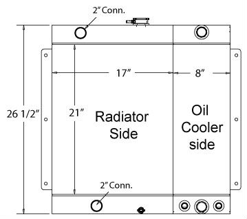 Heavy Duty ASV Radiator IR-ASV50, 0200-086