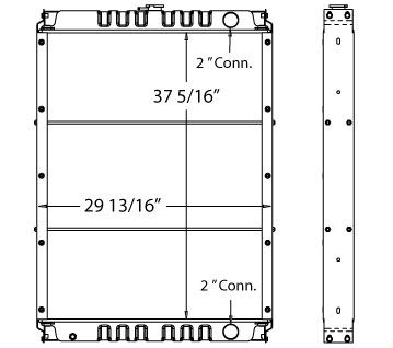 Heavy Duty Case Radiator IR-LN00065, LN00065, KRH1630