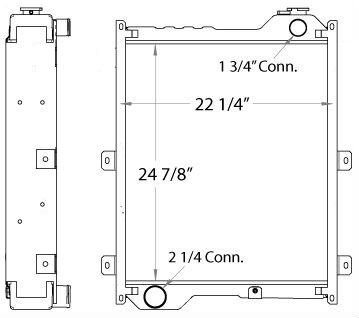 Heavy Duty Case Radiator IR-621F, 347611A3, 347611A1