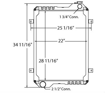 Heavy Duty Case Radiator IR-621E, 8500138, 8602421