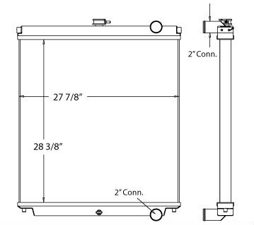 Heavy Duty Case Radiator IR-CX130, KNH0883, LN00069