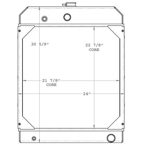 Heavy Duty Kohler Radiator IR-A-326023, A-326023, 326023