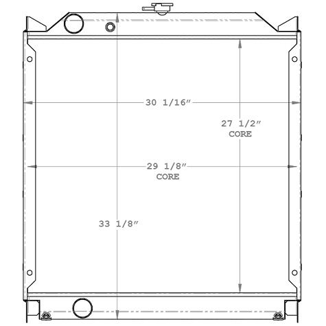 Heavy Duty Multiquip Radiator IR-M3923200114, M3923200114, 232000639