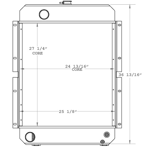 Heavy Duty Case Radiator IR-L72167, L72167, L15781