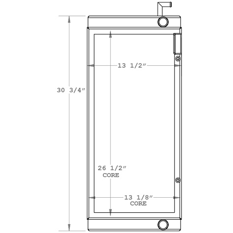 Heavy Duty Bobcat Radiator I-9991, 6686077, 6734100