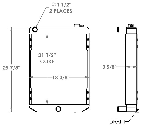 435 Bobcat Mini Excavator Radiator