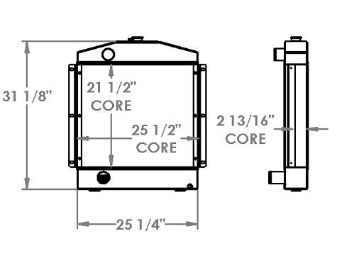 Heavy Duty Case Radiator IR-L109592, L109592, RS-1390