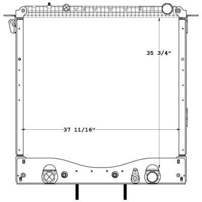 Heavy Duty Freightliner Radiator 3A0580800002, 3S0580800002, 05311002002